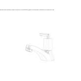 Countertop washbasin tap with 1 hole Pniewy