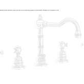 3-hole countertop washbasin tap Cervere