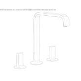3-hole washbasin tap without stopper Kanepi