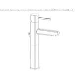 Single-lever countertop washbasin tap Passons