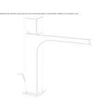Single-lever countertop washbasin tap Sens