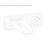 Wall-mounted washbasin tap Comabbio