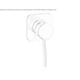 Single-lever wall-mounted washbasin faucet Salida