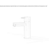 Countertop washbasin tap made of brass Melres