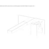 Brass wall-mounted washbasin tap with plate Sundown