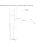 Single-lever countertop washbasin tap Osychky