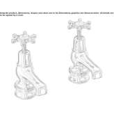 2-hole countertop washbasin tap Susuz