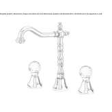 3-hole countertop washbasin tap Magor