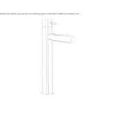 Single-lever countertop washbasin tap Salida