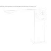 Countertop washbasin tap made of stainless steel Fountain