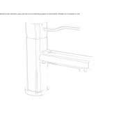 Bateria umywalkowa nablatowa jednouchwytowa Salida