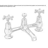 2-hole countertop bridge mixer Susuz