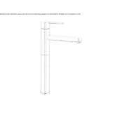 Single-lever washbasin tap without stopper Paignton