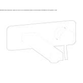 2-hole wall-mounted washbasin tap Vela