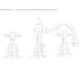 3-hole countertop washbasin tap Turbiv