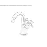 Countertop washbasin tap with 1 hole Shilla