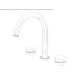 3-hole countertop washbasin tap Olawa