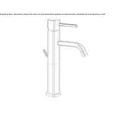 Single-lever countertop washbasin tap Passons