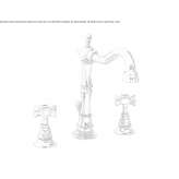 3-hole countertop washbasin tap Pelplin