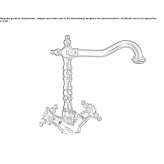 Countertop washbasin tap with 1 hole Oronsko