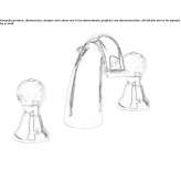 3-hole countertop washbasin tap Magor
