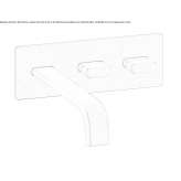 3-hole wall-mounted washbasin tap Dobre