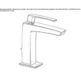 Single-lever washbasin tap with cork stopper Bichl