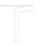 Single-lever brass countertop washbasin tap Hurezani