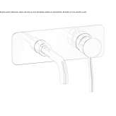 Single-lever wall-mounted washbasin faucet Salida
