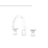 3-hole countertop washbasin tap Ullapool