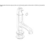 Single-lever washbasin tap without stopper Vouzon