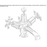 1-hole washbasin tap with cork stopper Susuz