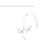 1-hole countertop washbasin tap Pettineo