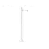 Floor-standing single-lever washbasin tap Salida