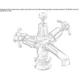 1-hole washbasin tap with automatic stopper Palatka