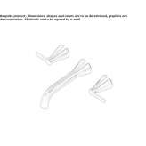 3-hole wall-mounted washbasin tap Rahway