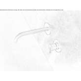 Steel single-lever wall-mounted washbasin tap Ballobar