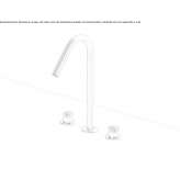 3-hole steel countertop washbasin tap Welland