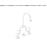 3-hole bridge faucet with automatic cork stopper Monahans