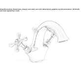 1-hole countertop washbasin tap with automatic stopper Send