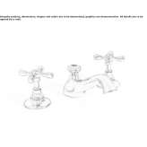 3-hole washbasin tap with individual rosettes Send