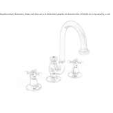 3-hole tall washbasin tap with automatic stopper Fabrezan