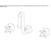 3-hole wall-mounted washbasin tap Maxton