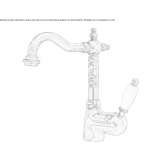 Brass washbasin tap Maxton