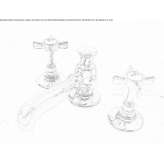 3-hole brass basin faucet Maxton