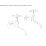 Wall-mounted washbasin tap Maxton