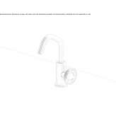 Steel countertop washbasin tap Adalar