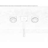 Steel wall-mounted washbasin tap Adalar