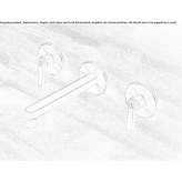 Steel wall-mounted washbasin tap Cimelice