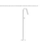 Freestanding washbasin tap made of 316 stainless steel Soure